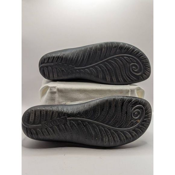 NAOT HARORE Shoes size 37 6.5 Grey Shimmer Leather - Picture 6 of 9